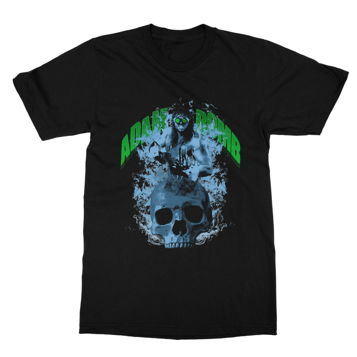 Adam Bomb Skull Flame Softstyle T-Shirt
