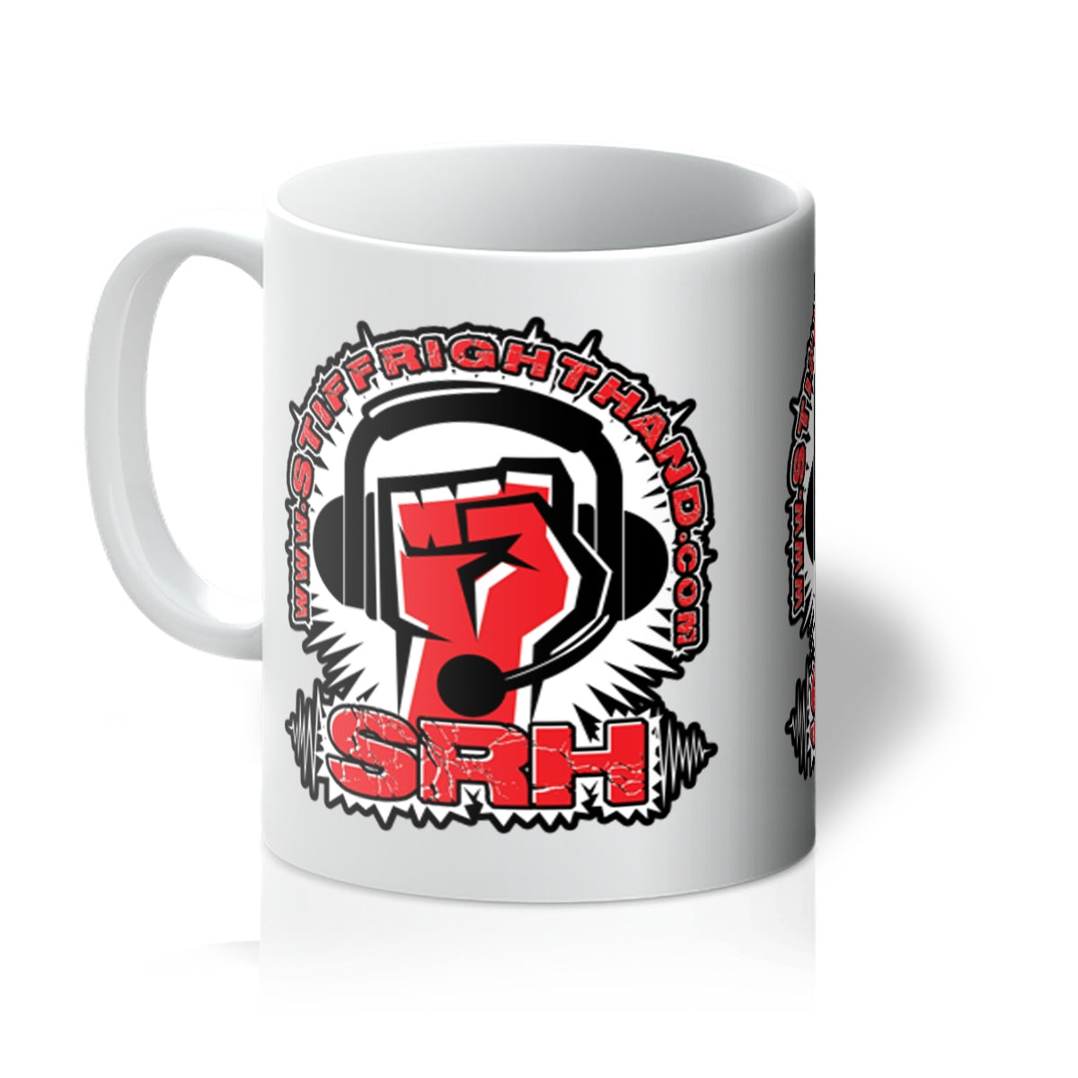 Stiff Right Hand Logo Mug