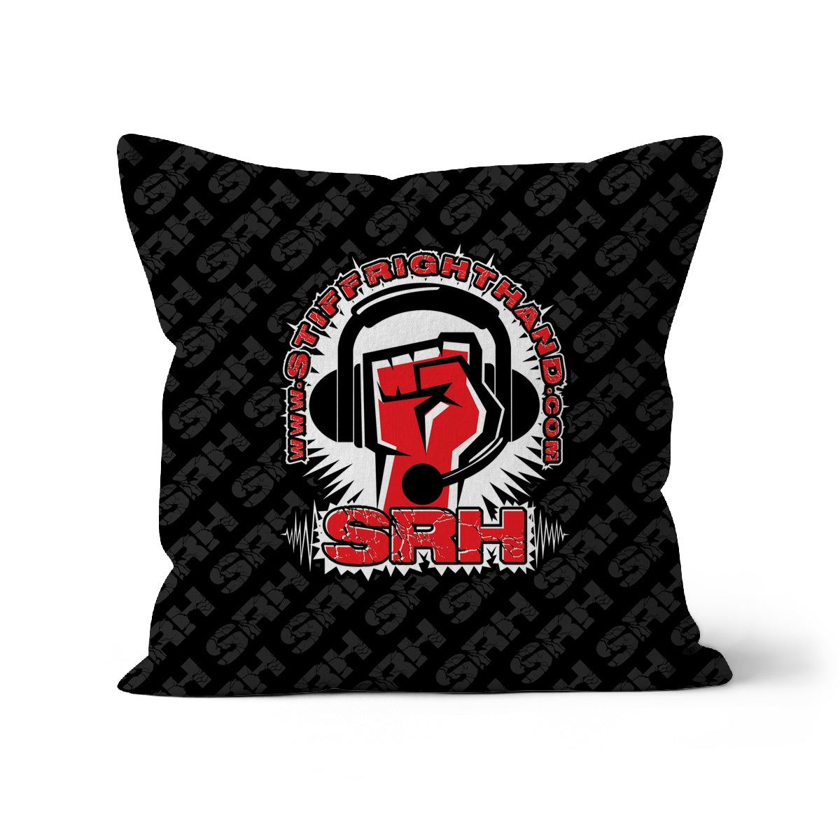 Stiff Right Hand Logo Cushion