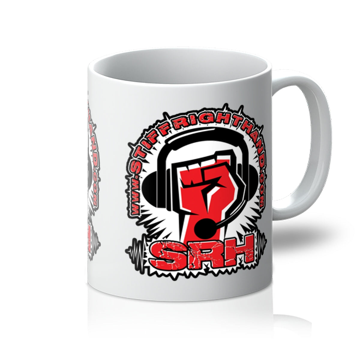 Stiff Right Hand Logo Mug