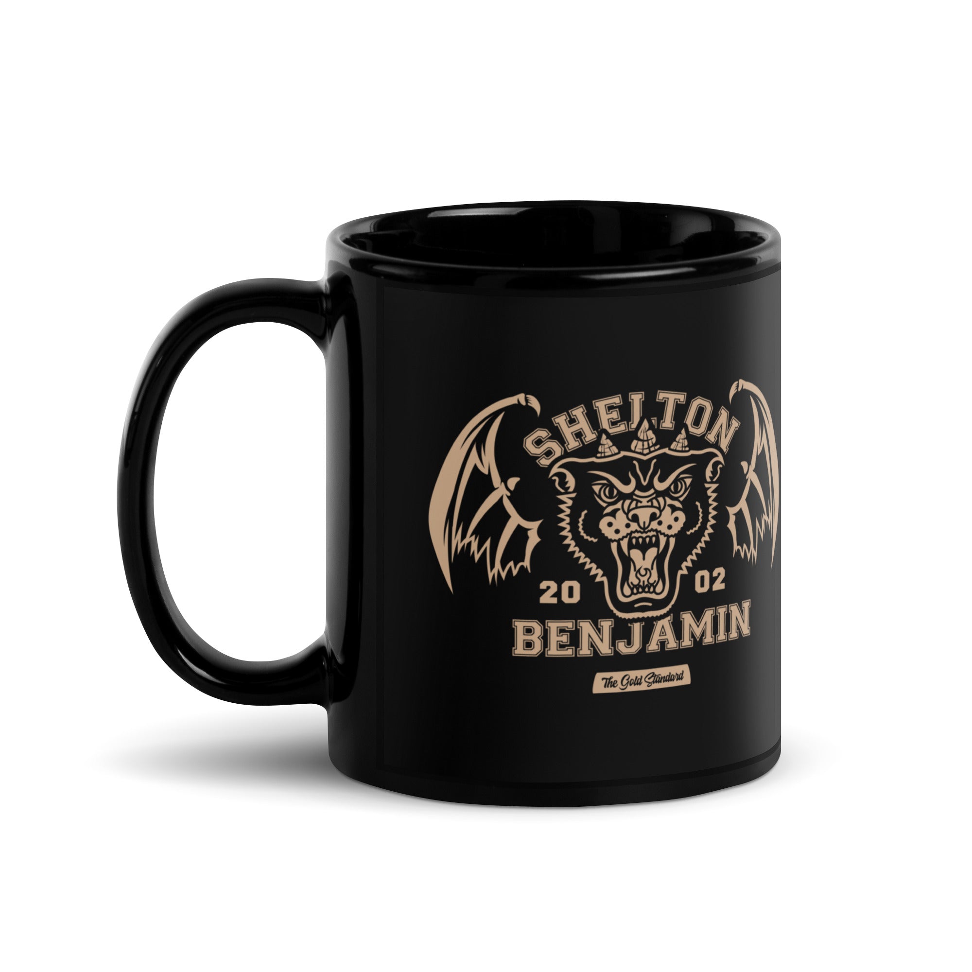 Shelton Benjamin "Gold Standard Est 2002" Black Glossy Mug