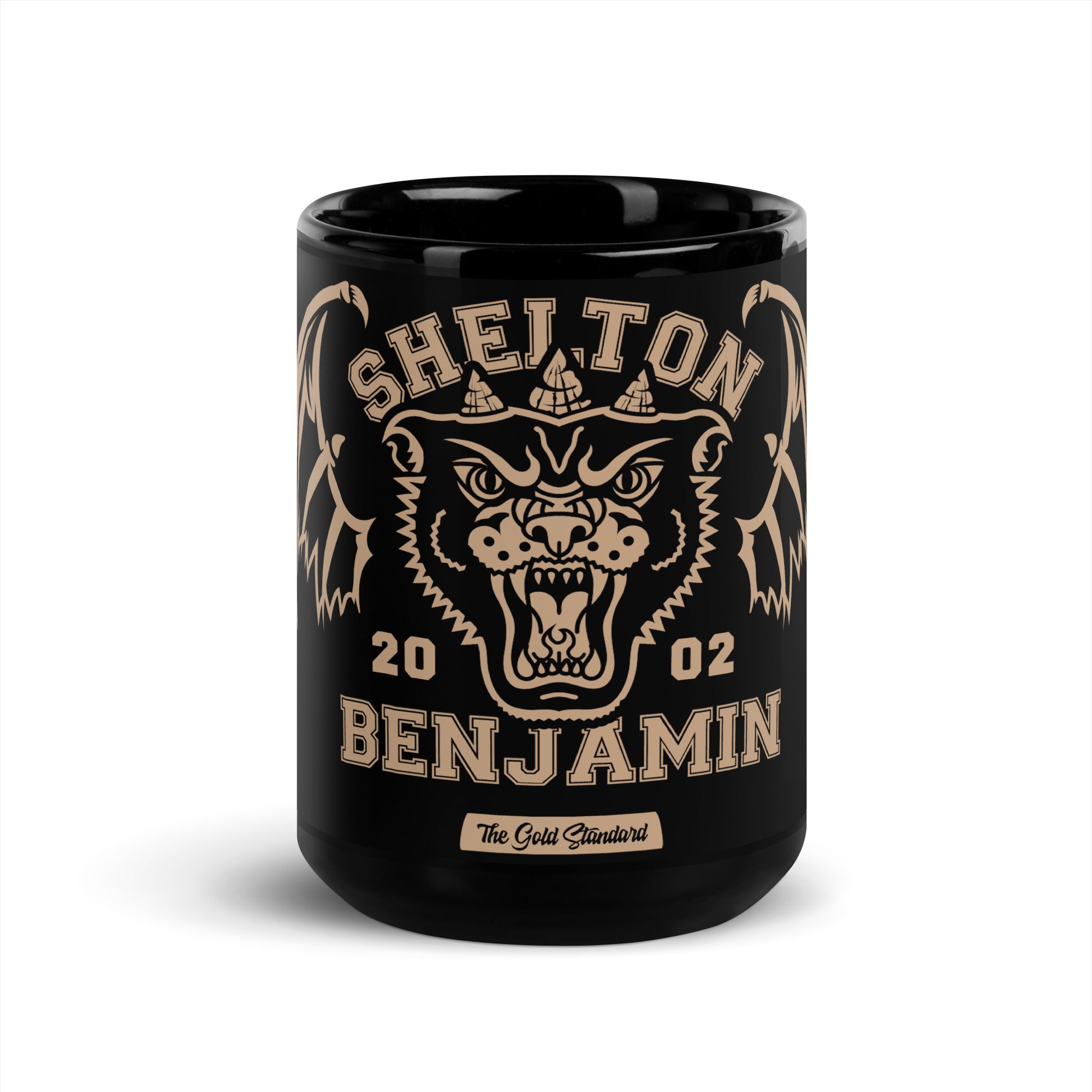 Shelton Benjamin "Gold Standard Est 2002" Black Glossy Mug