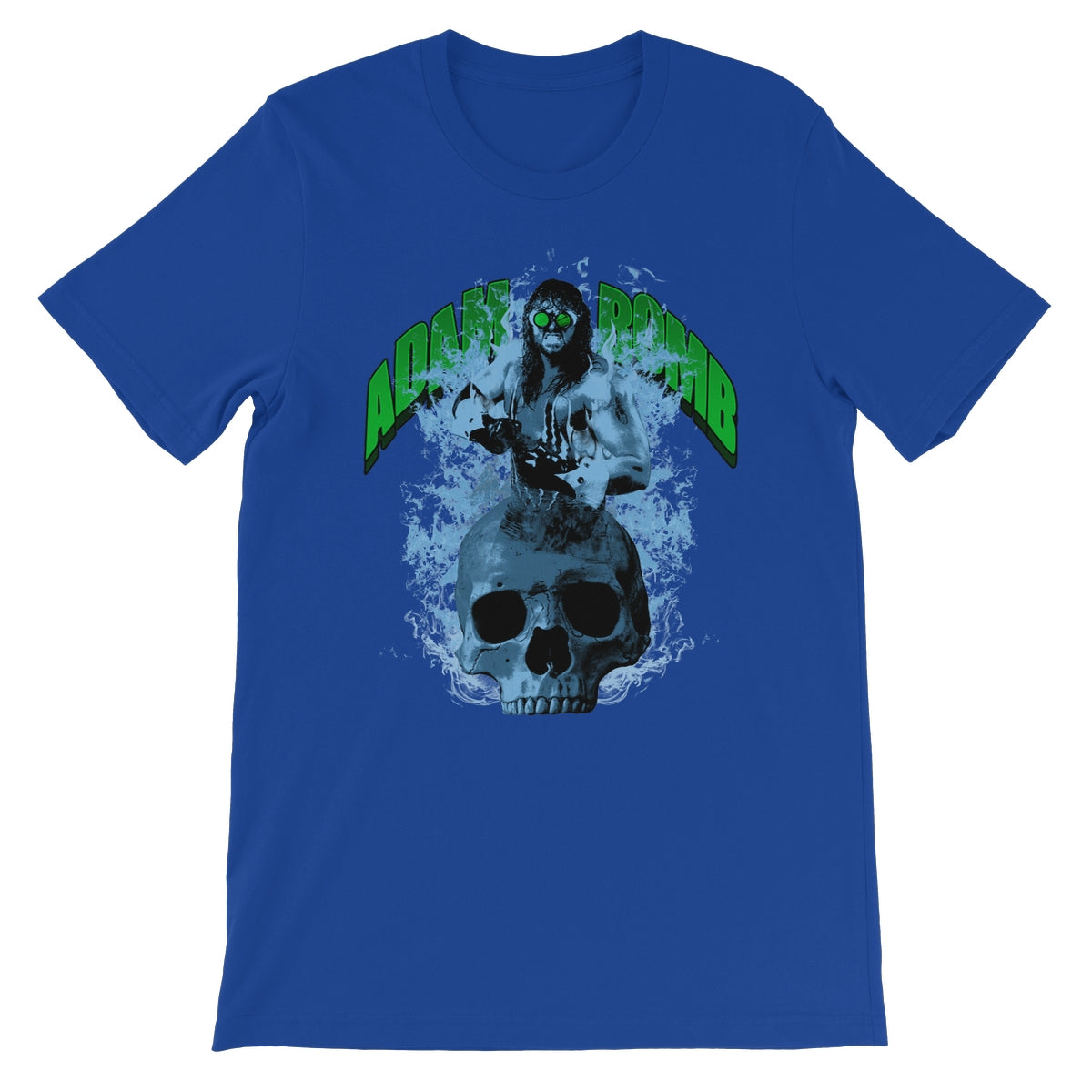 Adam Bomb Skull Flame Unisex Short Sleeve T-Shirt