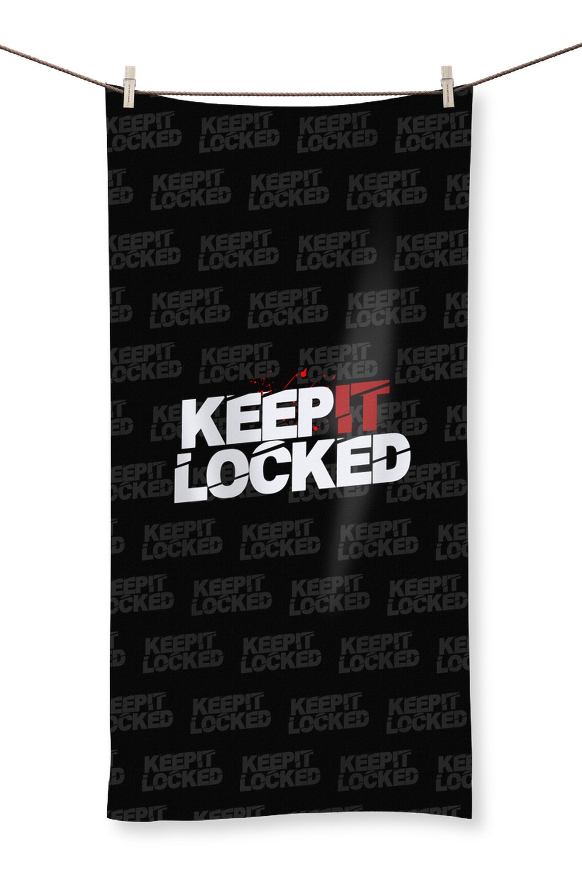 Simon Hill Keep It Locked Blood Logo Towel