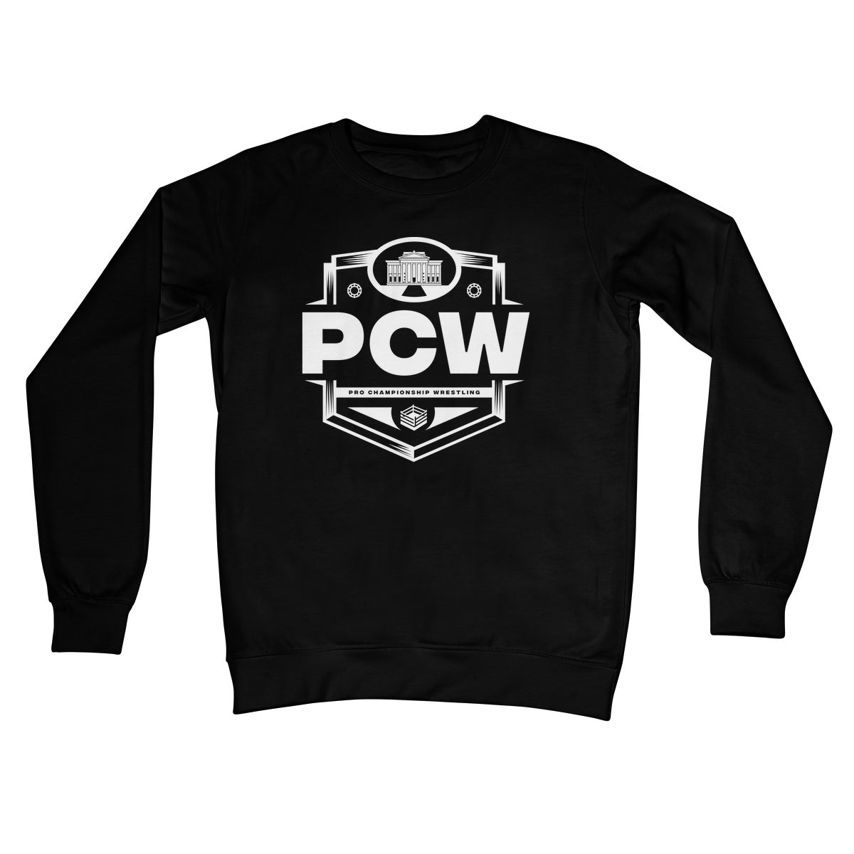PCW UK Logo White Crew Neck Sweatshirt