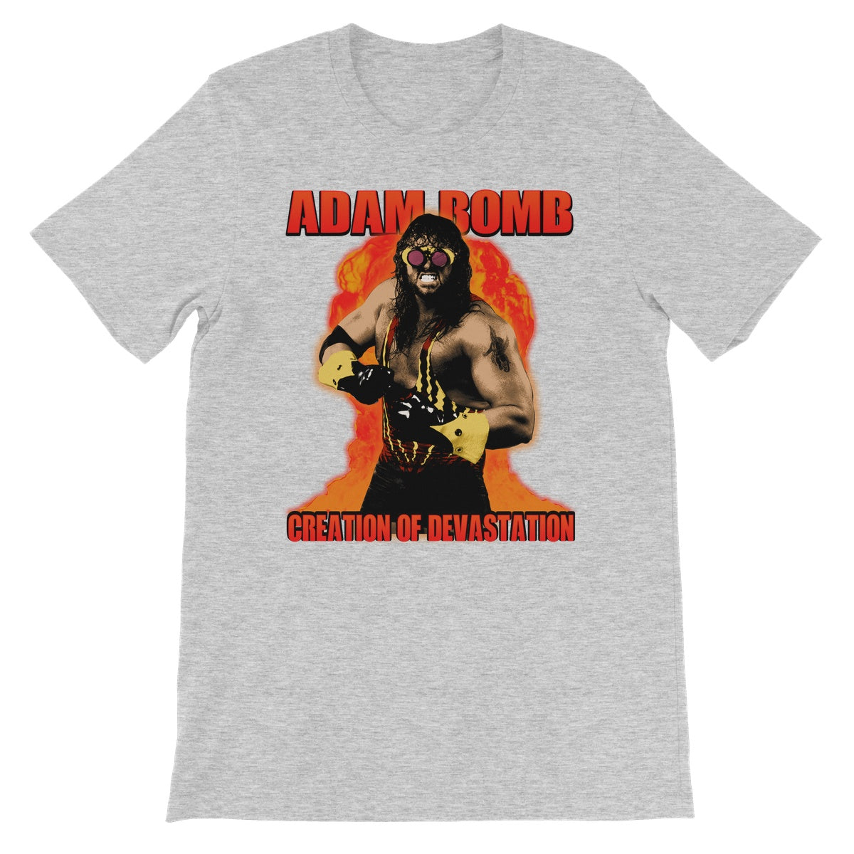 Adam Bomb Creation of Devastation Unisex Short Sleeve T-Shirt