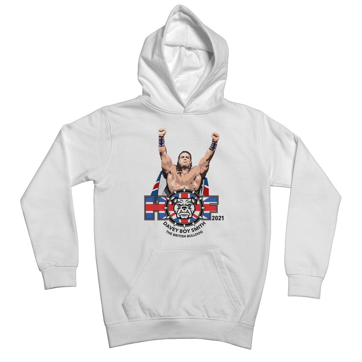 British Bulldog HOF 2021 (WHITE) Kids Hoodie