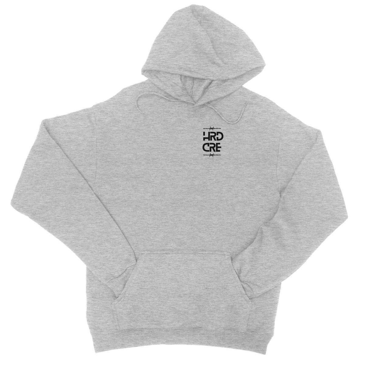 Thirteen | 10 HRDCRE STACKED Logo Black College Hoodie