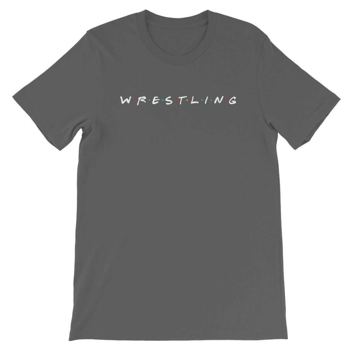 Let's Wrestle W-R-E-S-T-L-I-N-G Unisex Short Sleeve T-Shirt