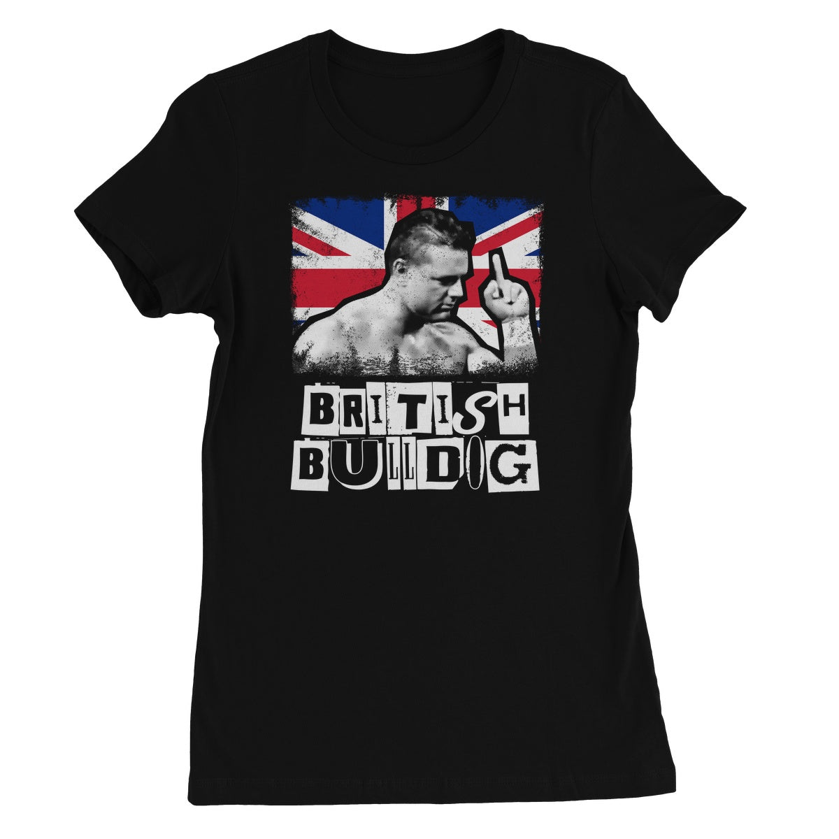British Bulldog "Middle Finger" Women's Short Sleeve T-Shirt
