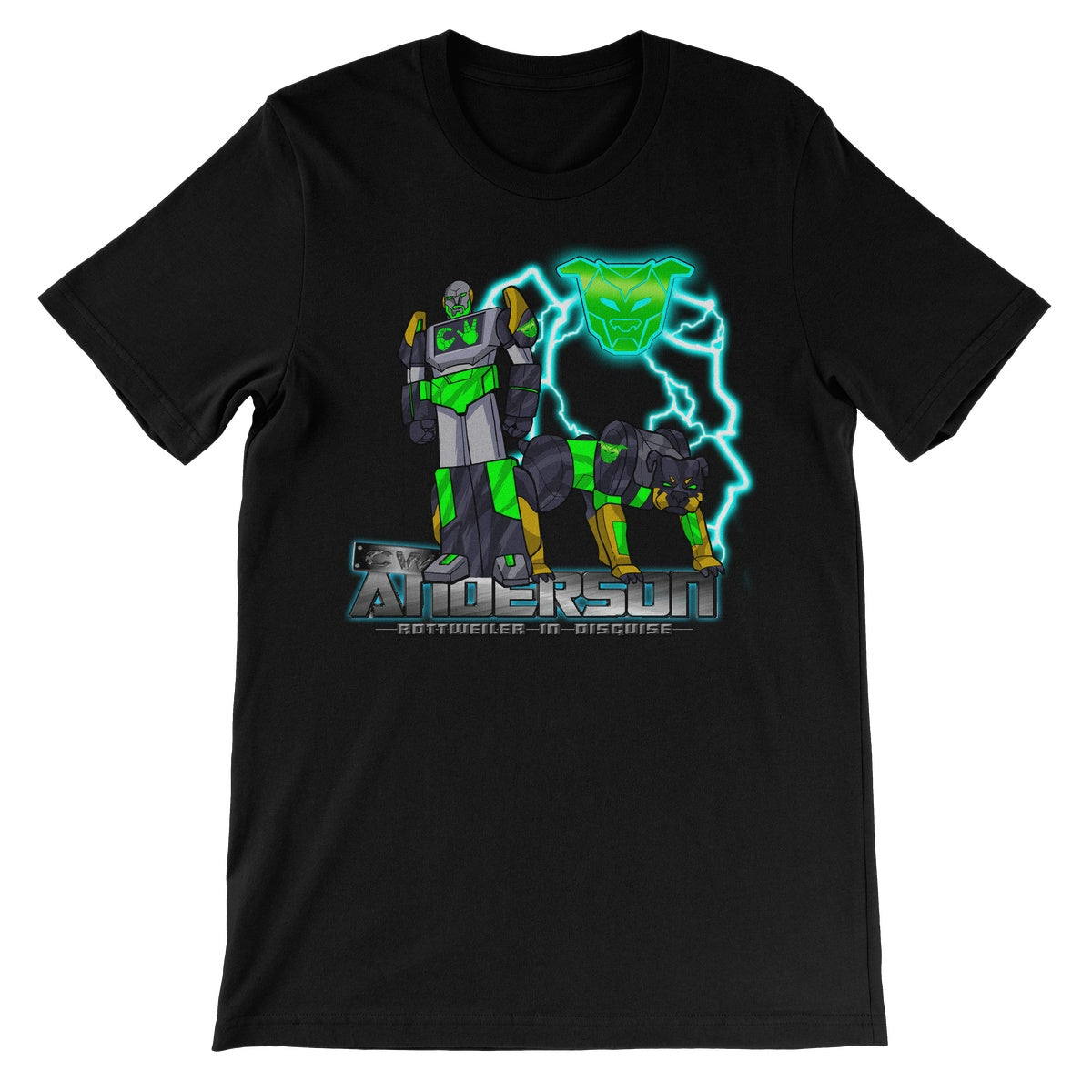 CW Anderson Rottweiler In Disguise Unisex Short Sleeve T-Shirt