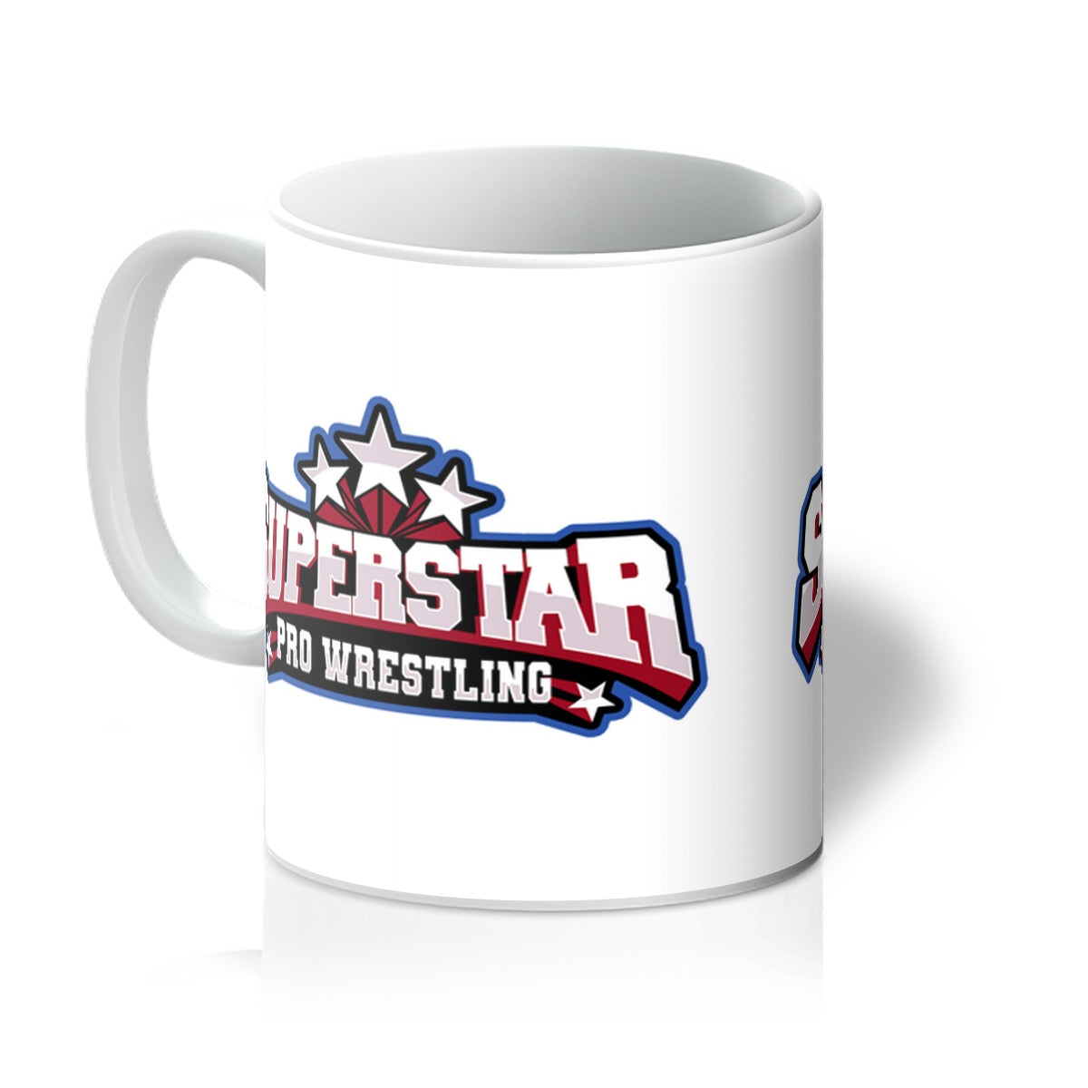 Superstar Pro Wrestling Logo Mug