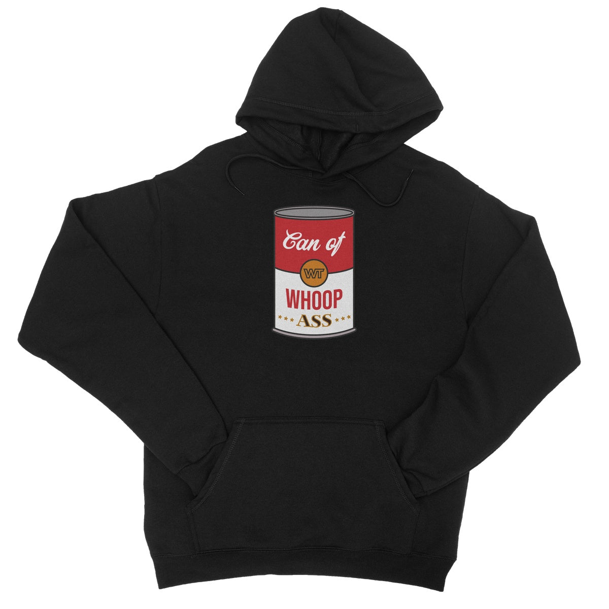 Wrestling Travel Can Of Whoop Ass College Hoodie