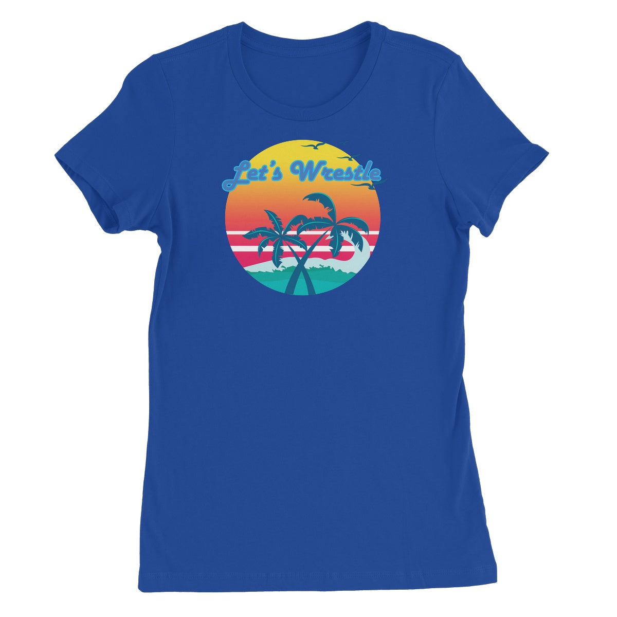 Let's Wrestle Tropical Heat Wave Women's Short Sleeve T-Shirt