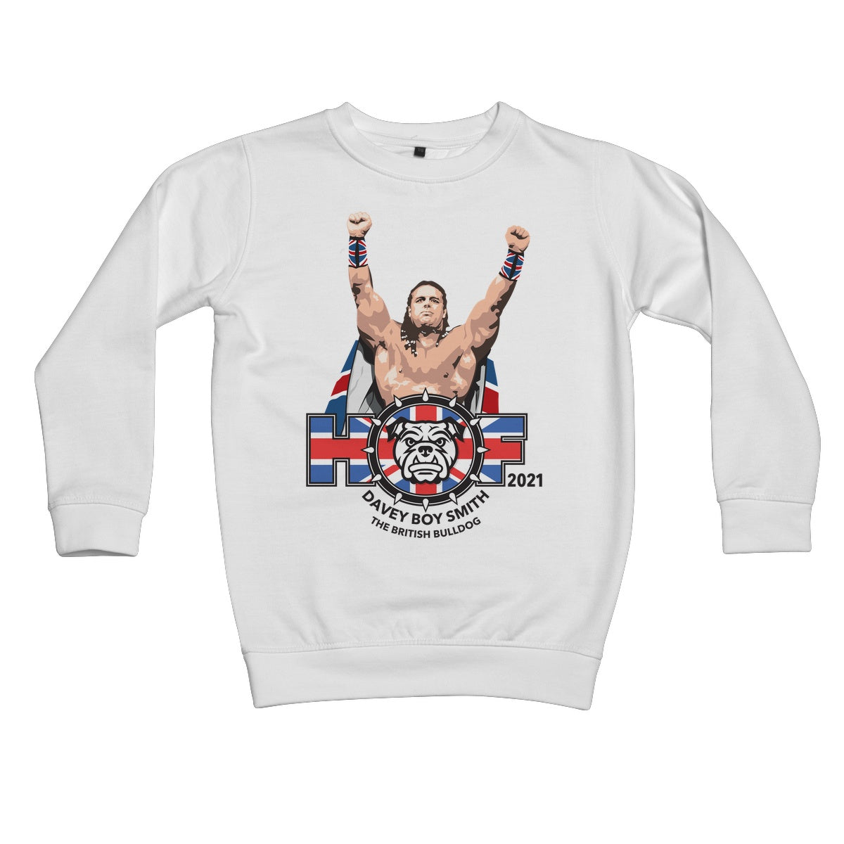 British Bulldog HOF 2021 (WHITE) Kids Sweatshirt