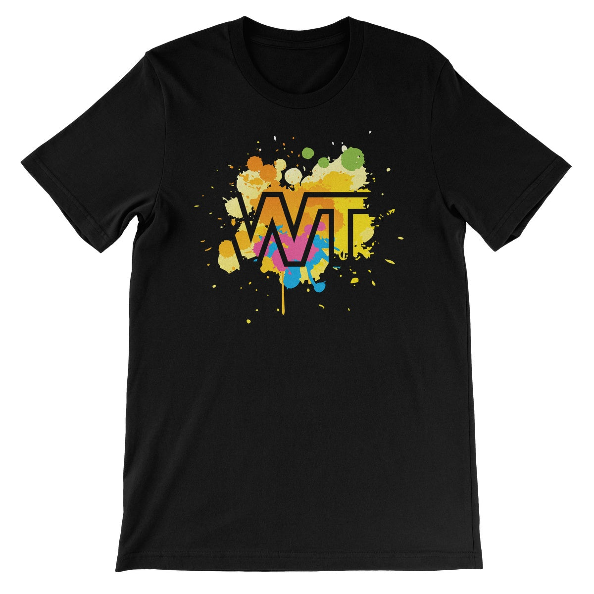 Wrestling Travel Paint Splat Unisex Short Sleeve T-Shirt