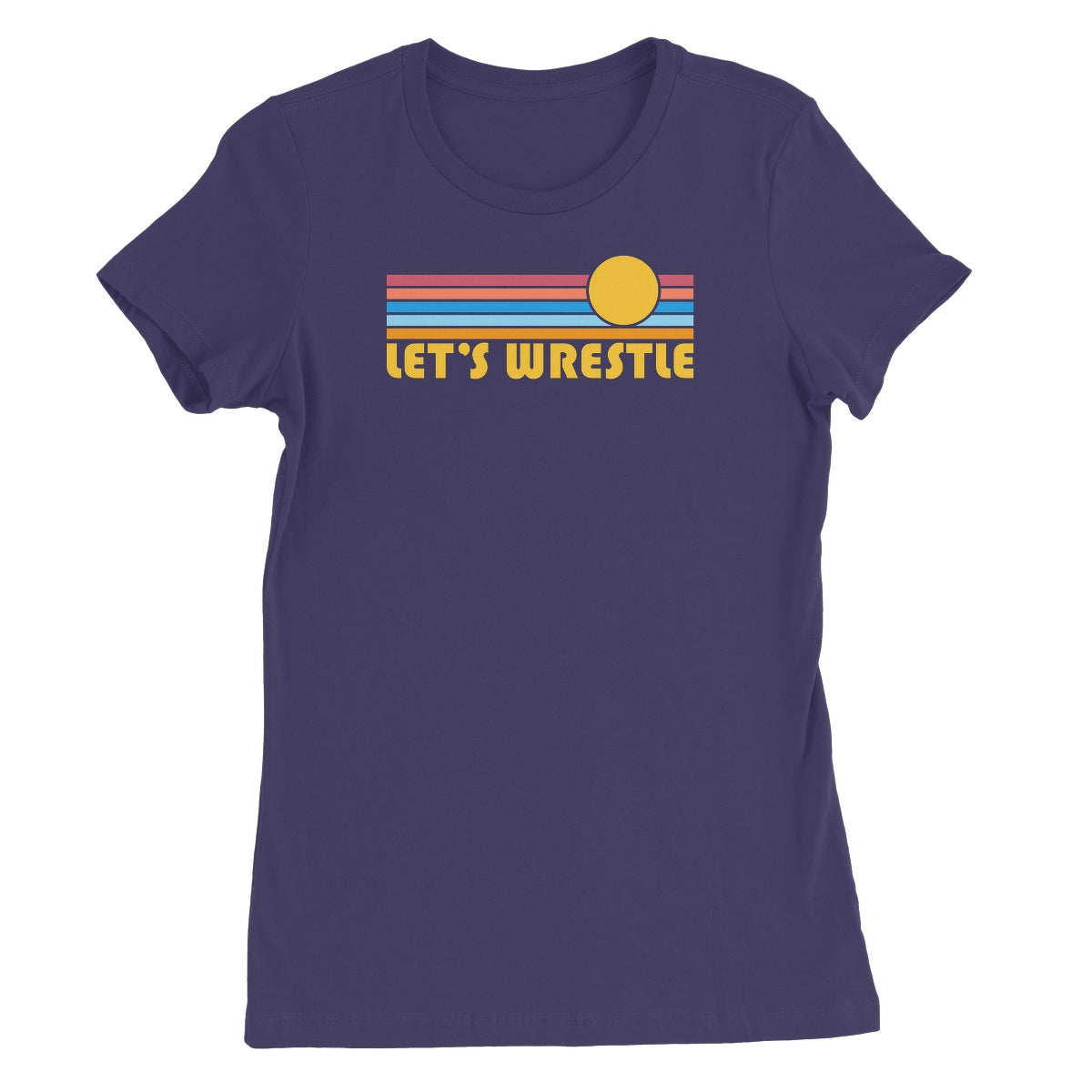 Let's Wrestle Summer Waves Women's Short Sleeve T-Shirt