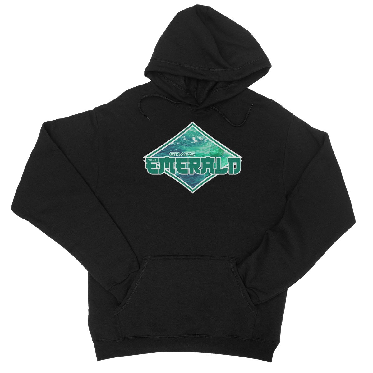 GRAPS X EMERALD Wave College Hoodie