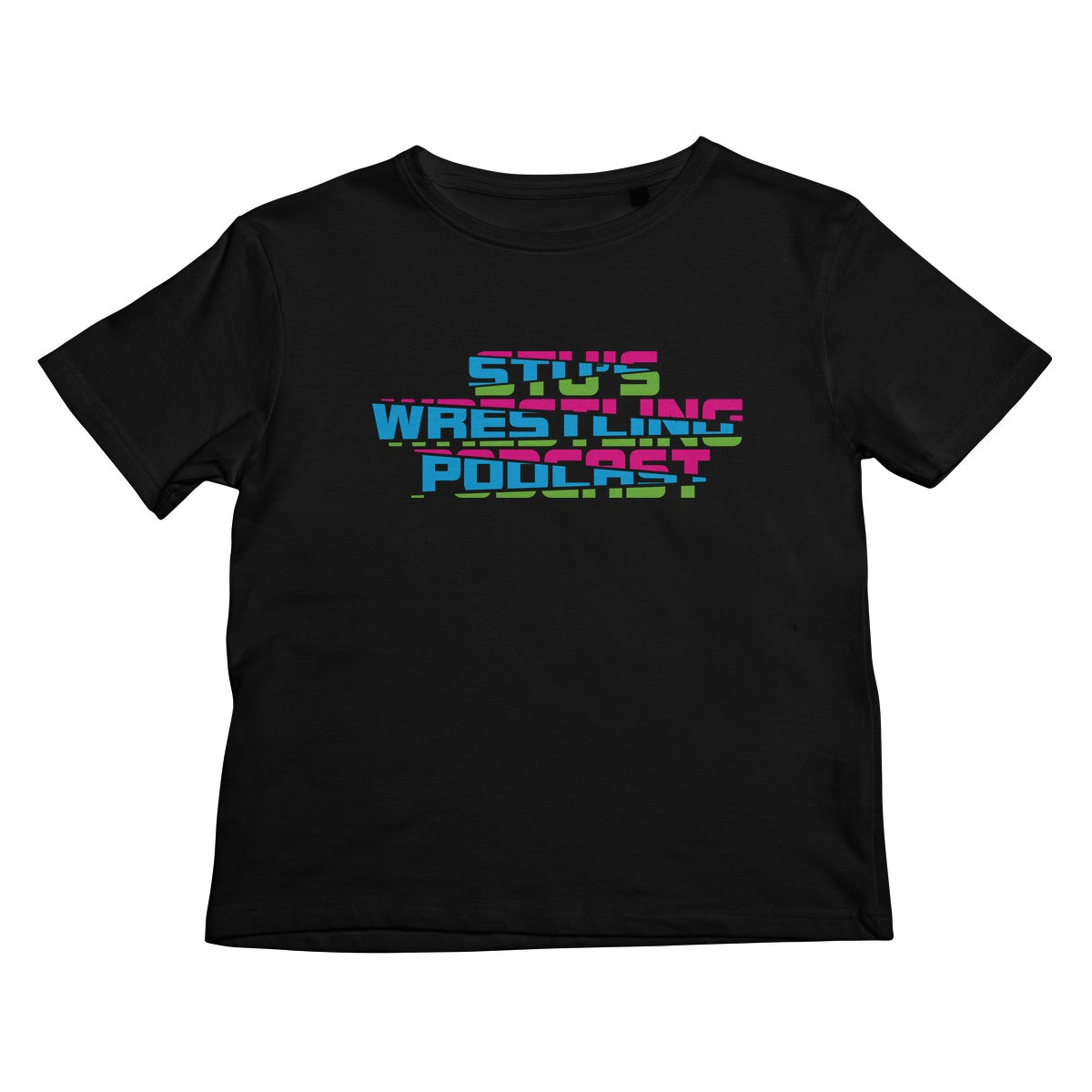 Stu's Wrestling Podcast Logo Kids T-Shirt