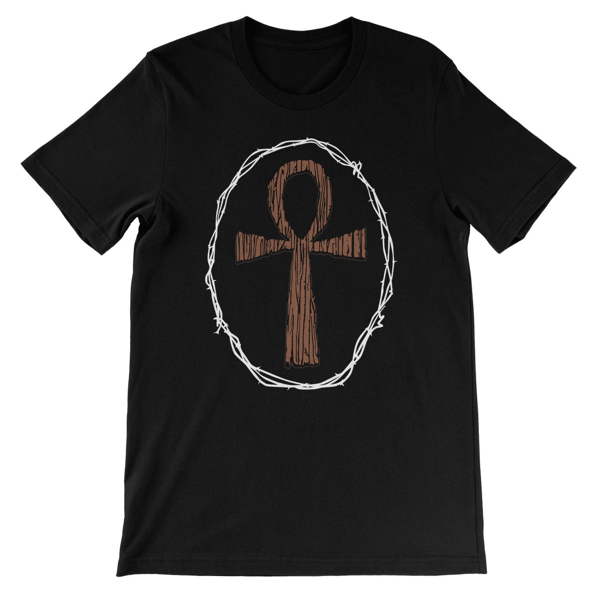 Raven Flock Ankh Unisex Short Sleeve T-Shirt