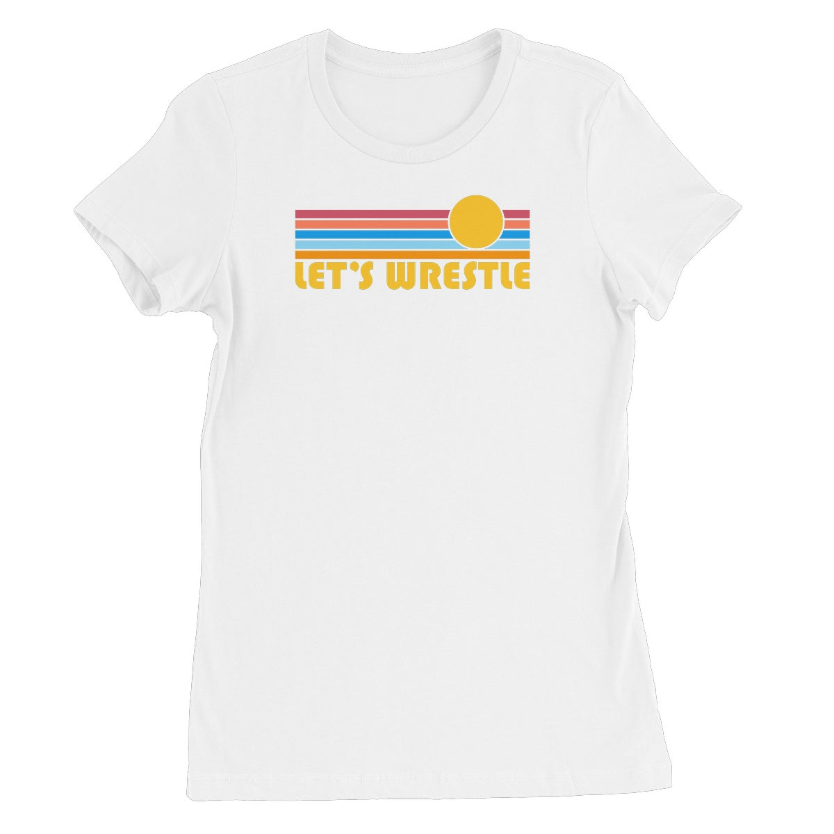 Let's Wrestle Summer Waves Women's Short Sleeve T-Shirt
