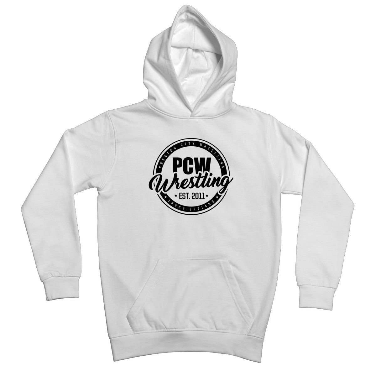 PCW UK Black Roundel Logo Kids Hoodie