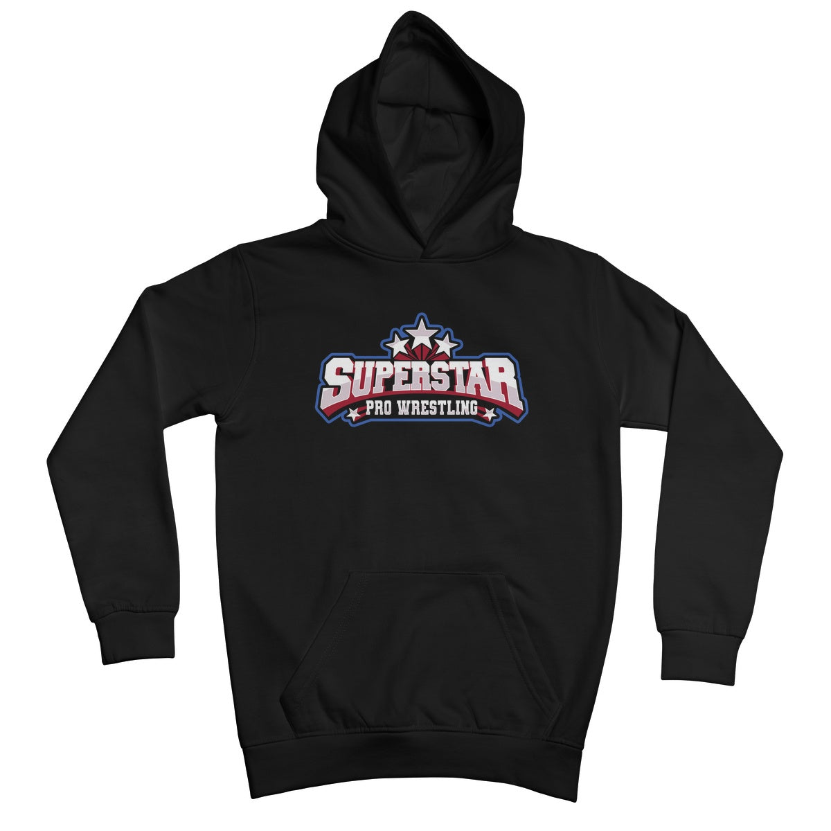 Superstar Pro Wrestling Logo Kids Hoodie