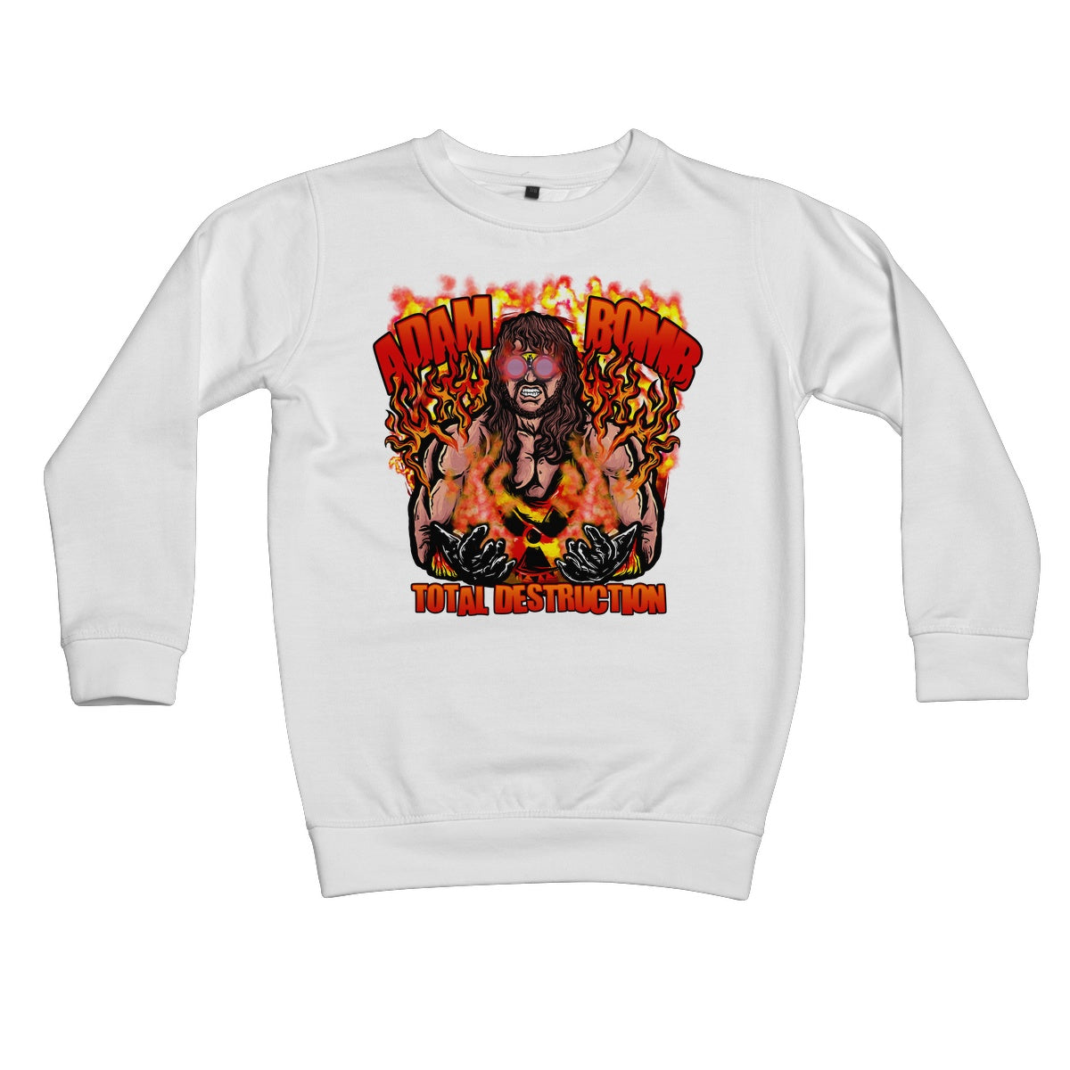 Adam Bomb Flame Bomb Kids Sweatshirt