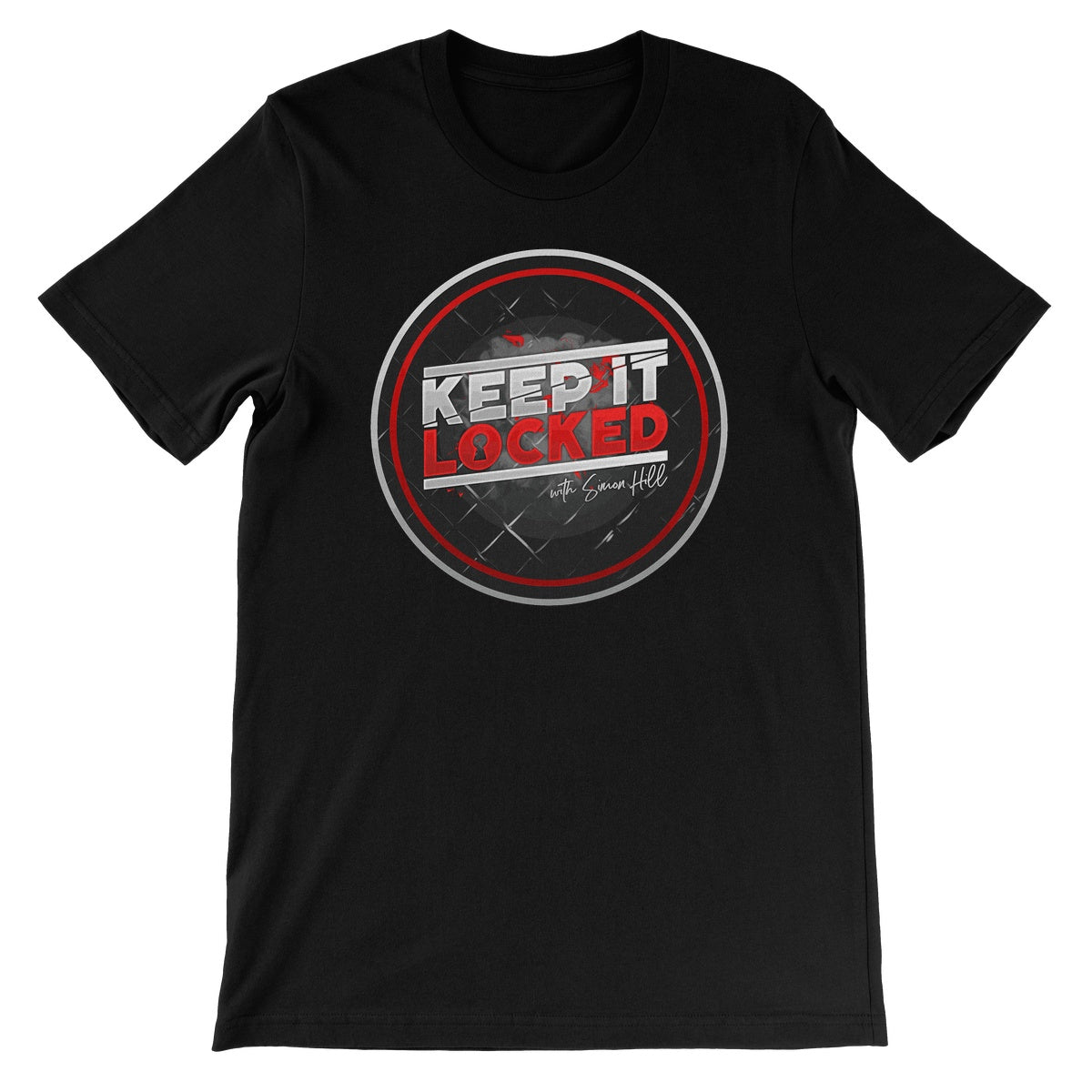 Simon Hill Keep It Locked Circle Logo V2 Unisex Short Sleeve T-Shirt