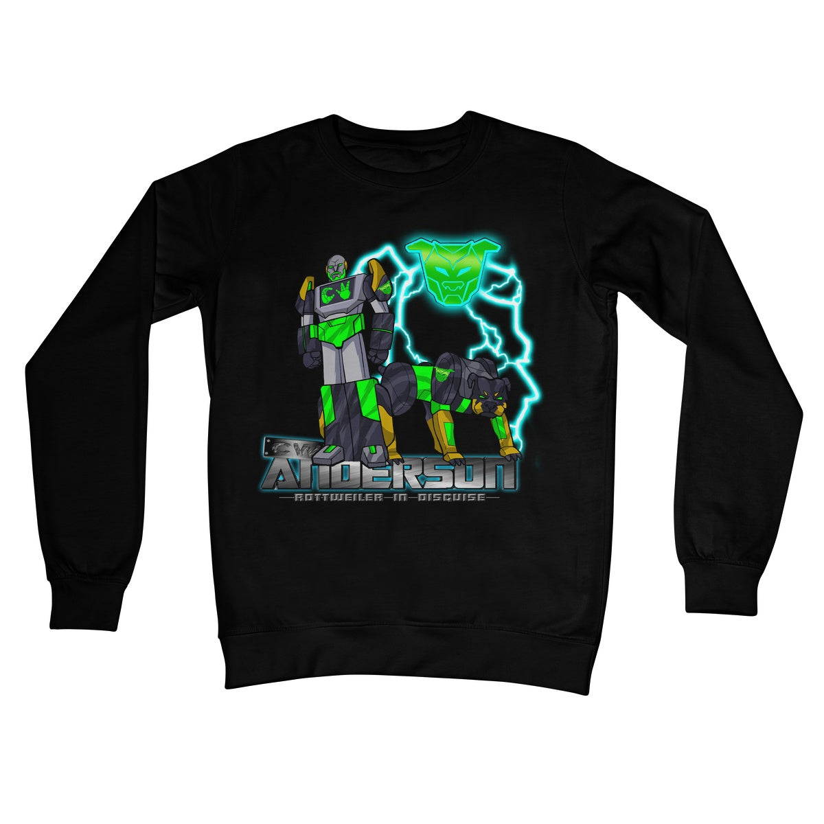 CW Anderson Rottweiler In Disguise Crew Neck Sweatshirt