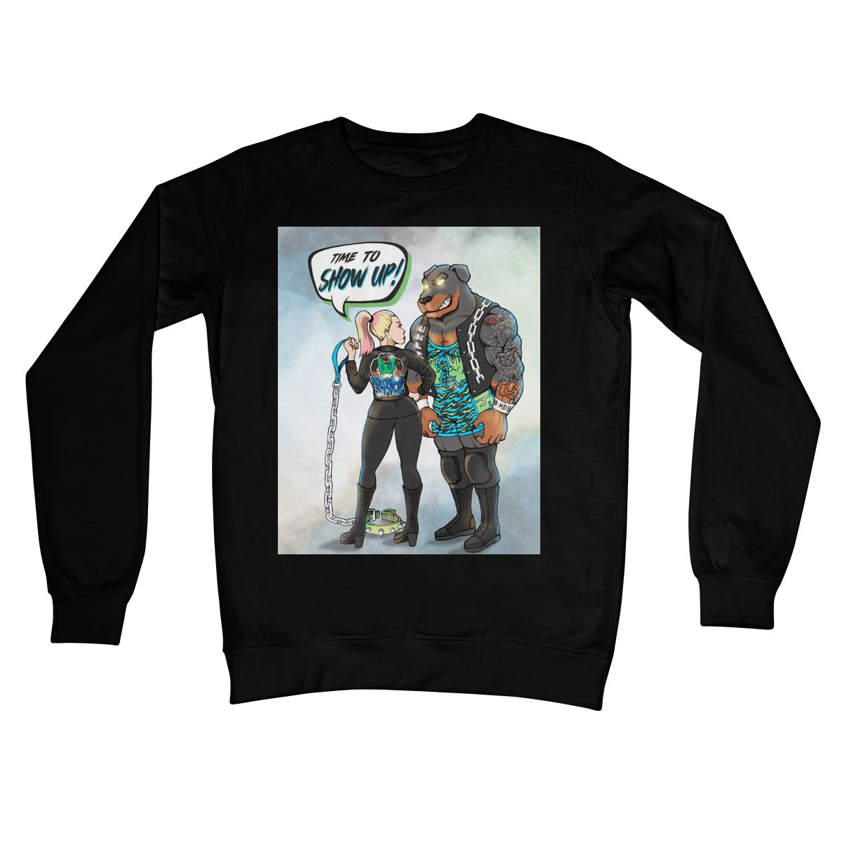 CW Anderson Time to show up Crew Neck Sweatshirt