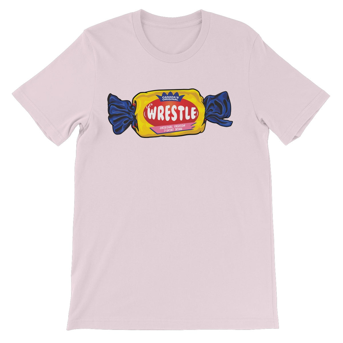 Let's Wrestle Bubble  Unisex Short Sleeve T-Shirt