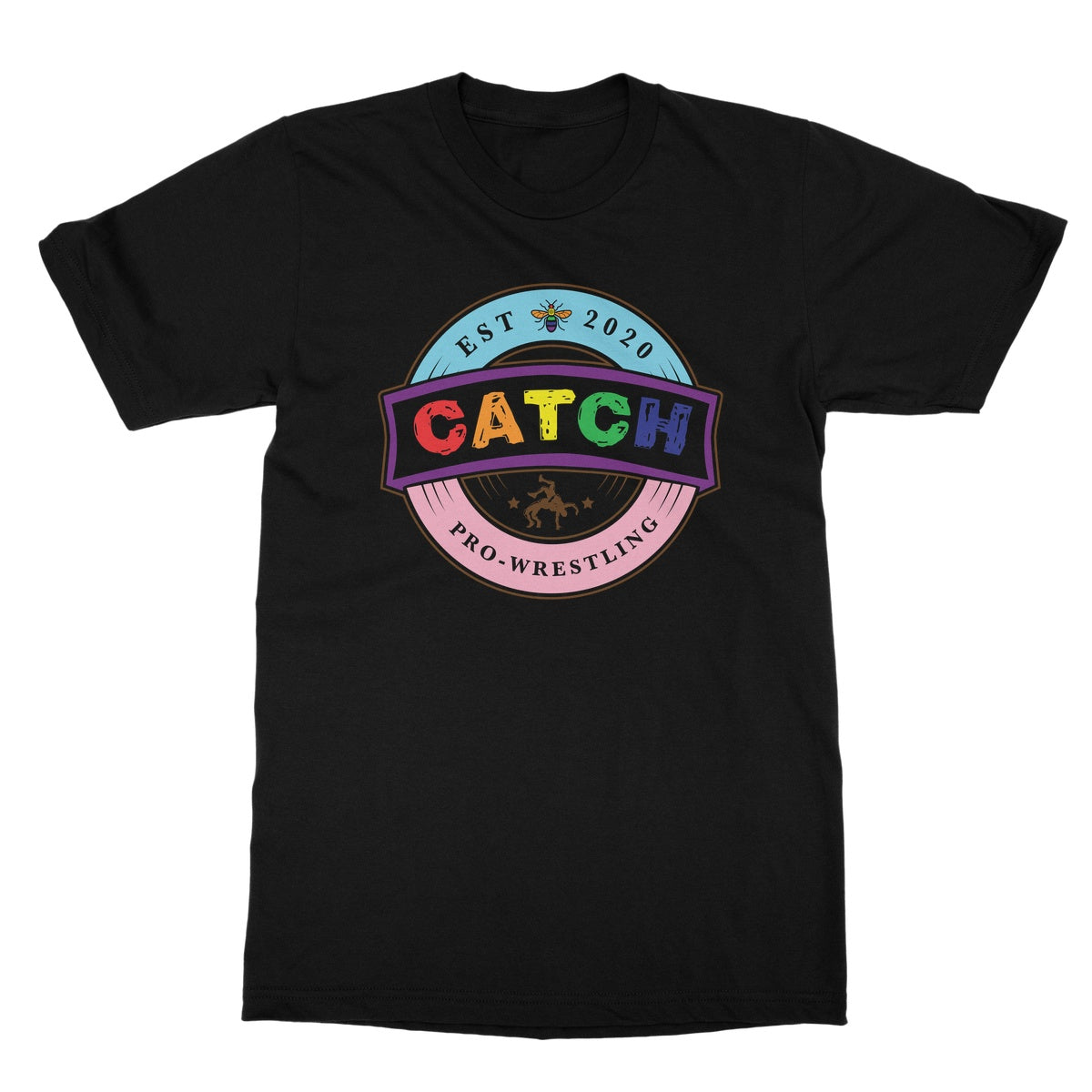 CATCH Wrestling Rainbow Softstyle T-Shirt