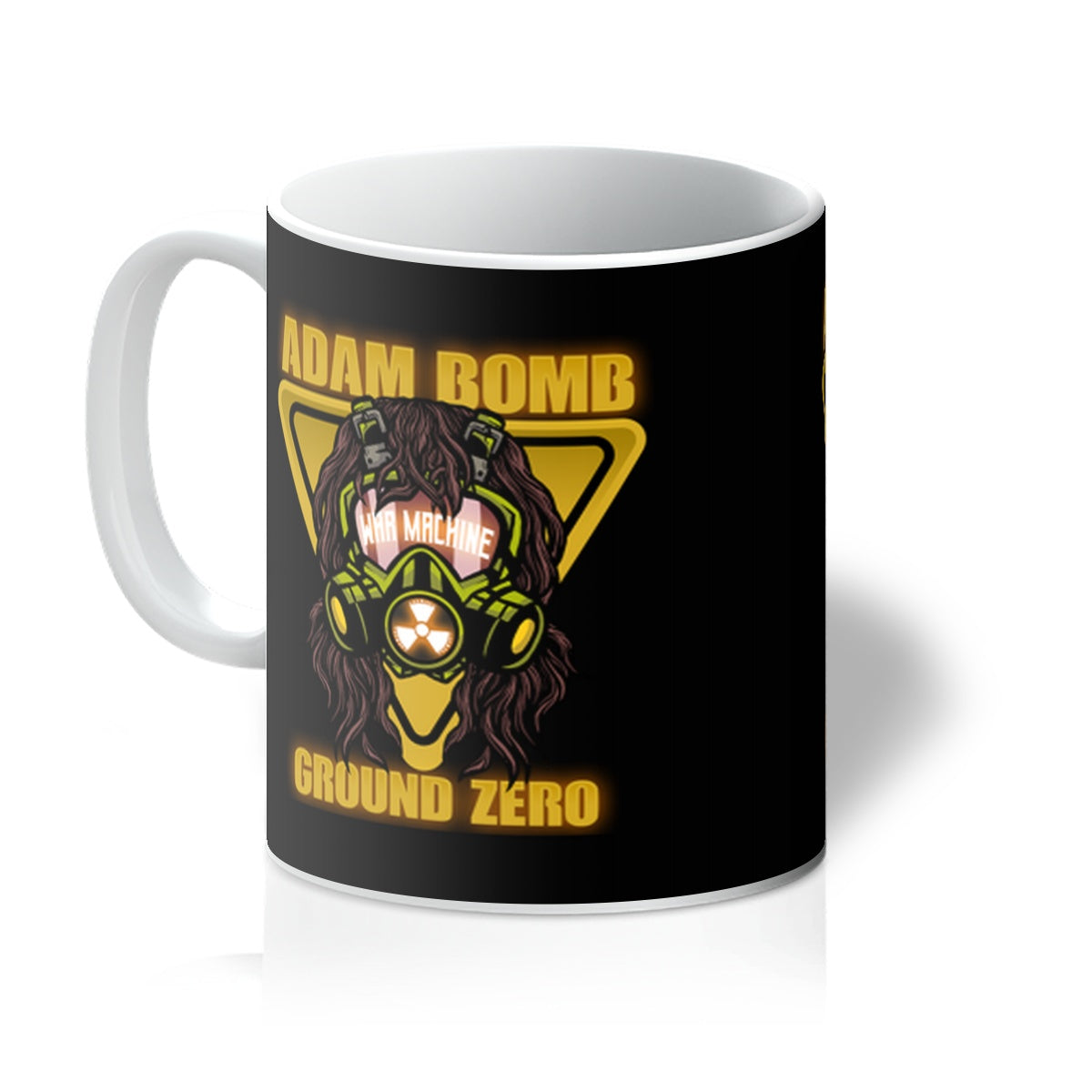 Adam Bomb Gas Mask Mug