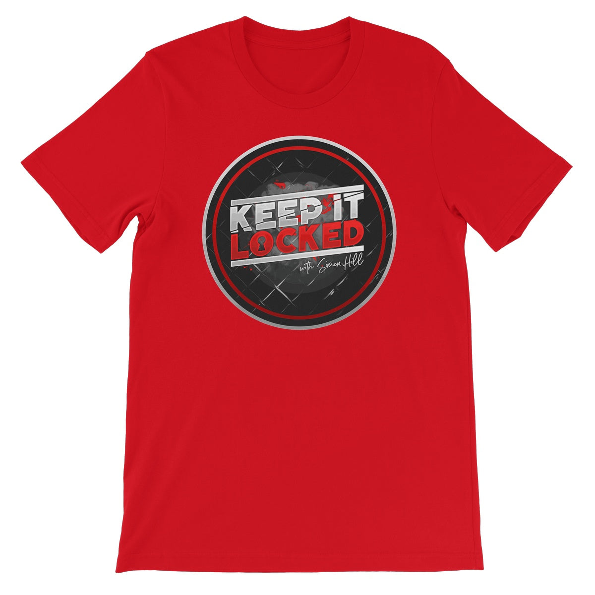 Simon Hill Keep It Locked Circle Logo V2 Unisex Short Sleeve T-Shirt
