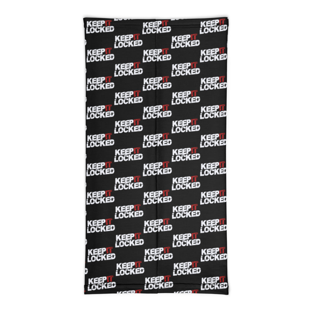 Simon Hill Keep It Locked Logo Pattern Neck Gaiter