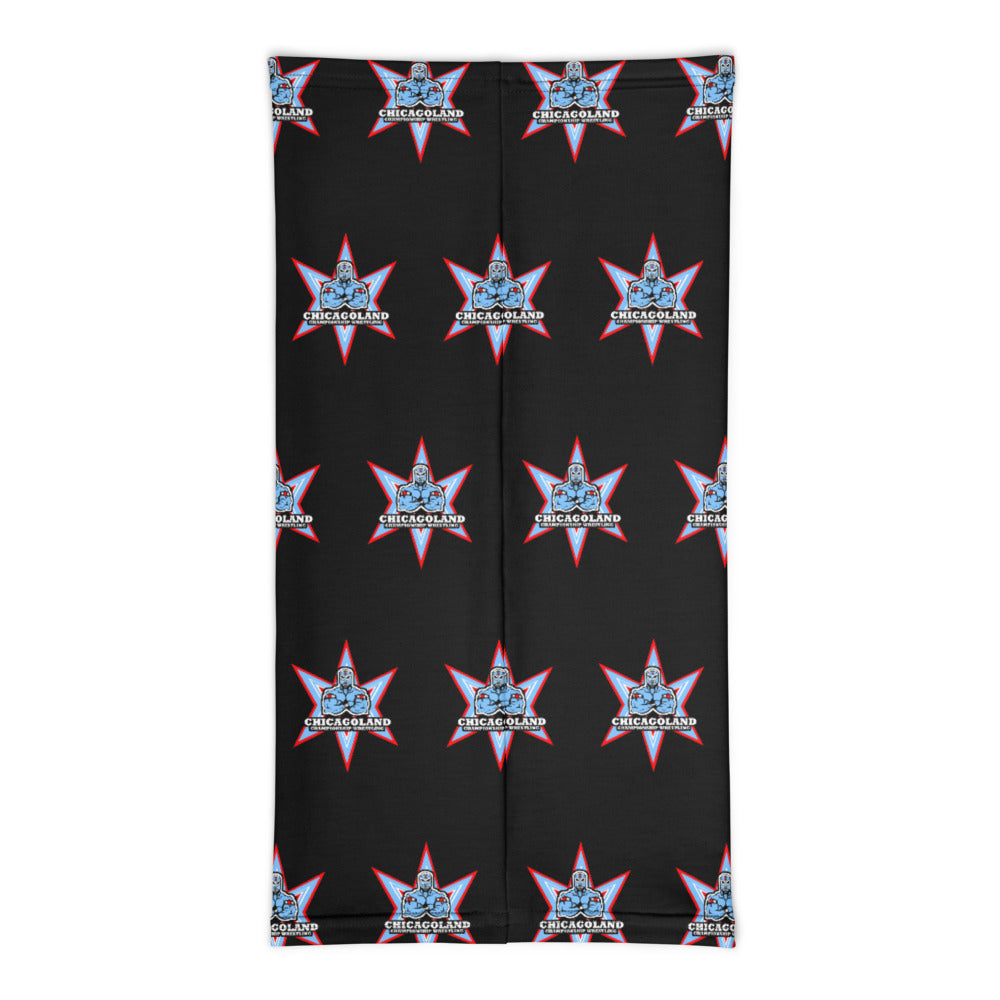 Chicagoland Championship Wrestling Pattern Logo Neck Gaiter