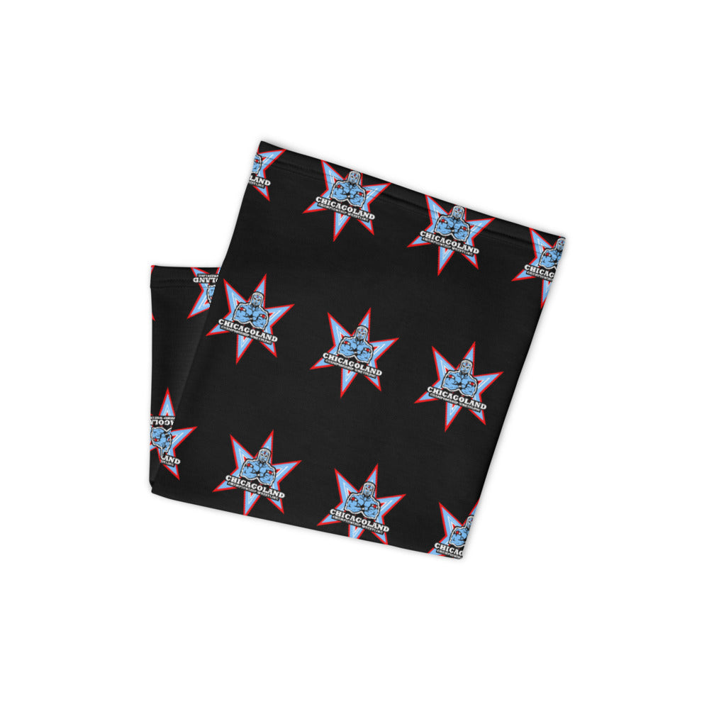 Chicagoland Championship Wrestling Pattern Logo Neck Gaiter