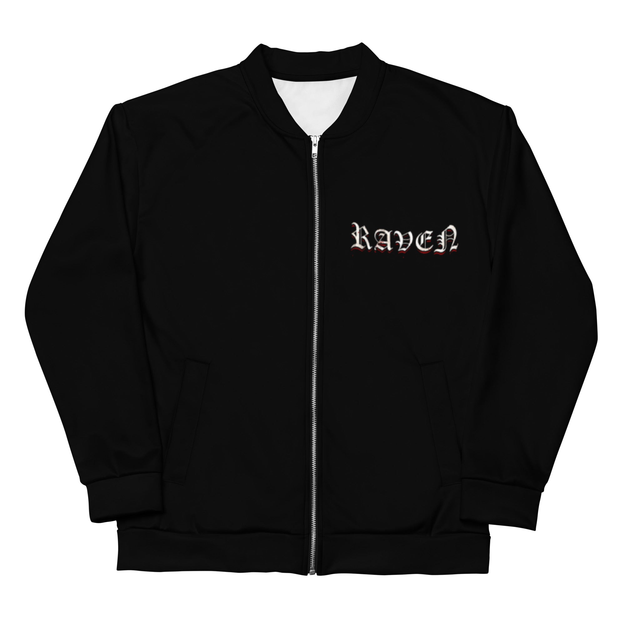 Raven Retro Unisex Bomber Jacket