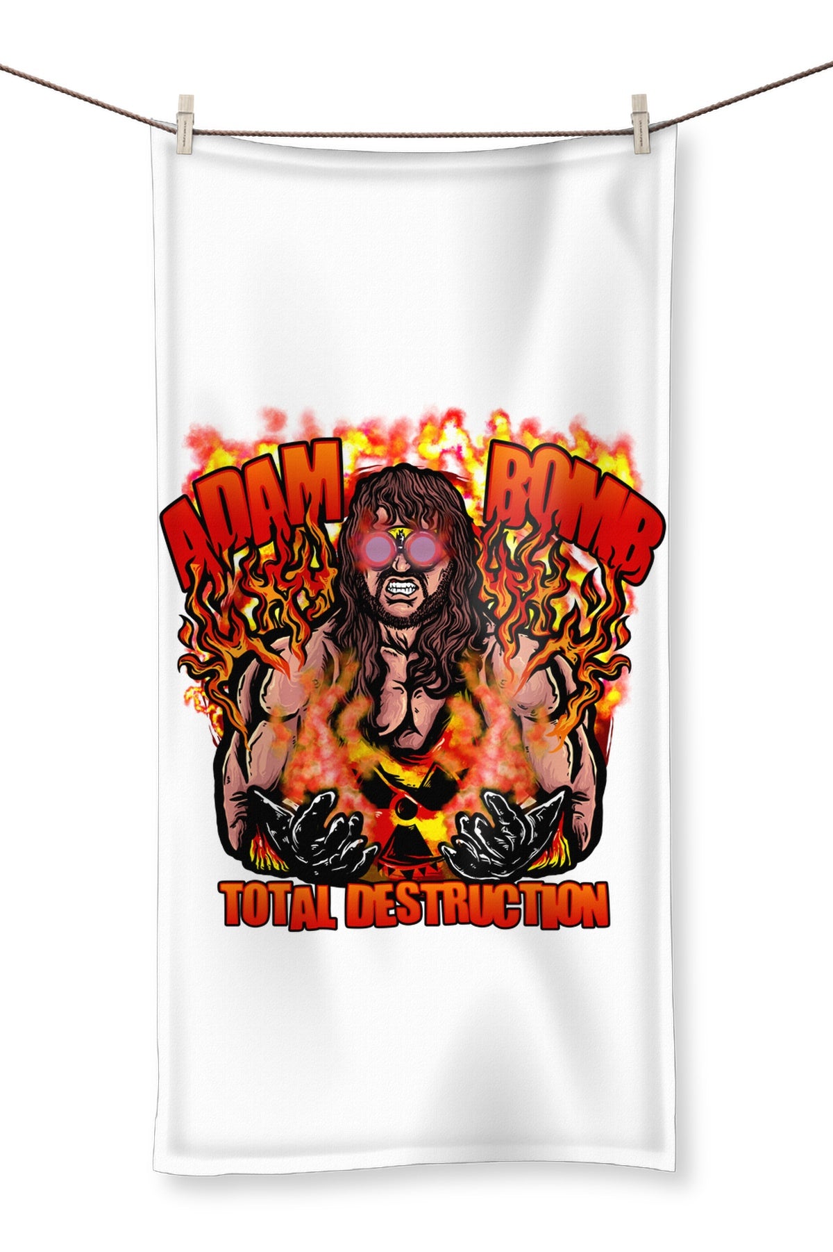 Adam Bomb Flame Bomb Towel