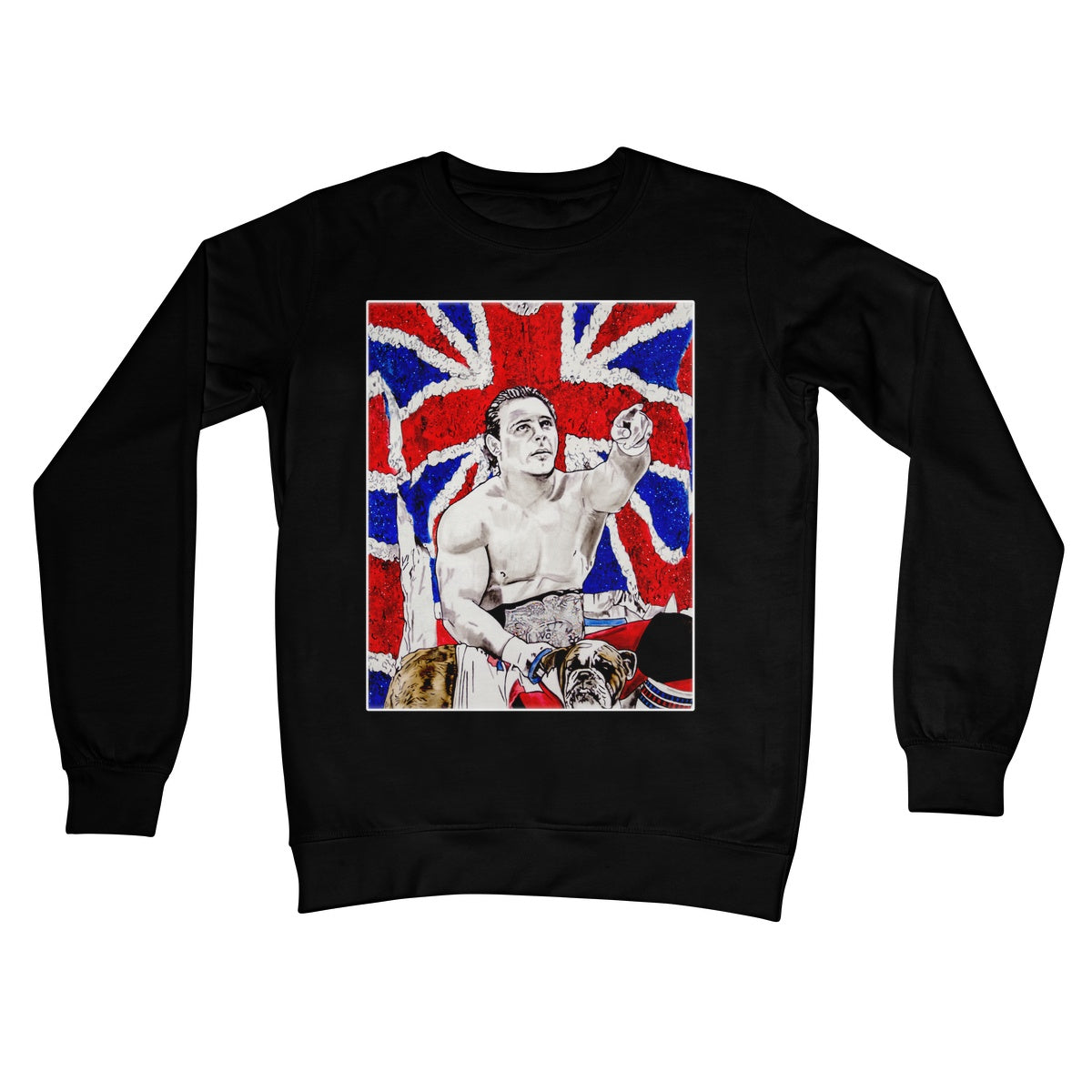Dynamite Kid Art Illustration Crew Neck Sweatshirt