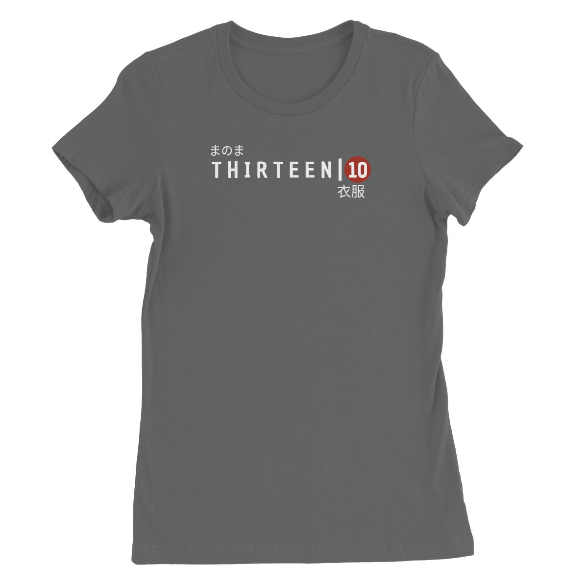 Thirteen | 10 Japan Chest Logo Women's Short Sleeve T-Shirt