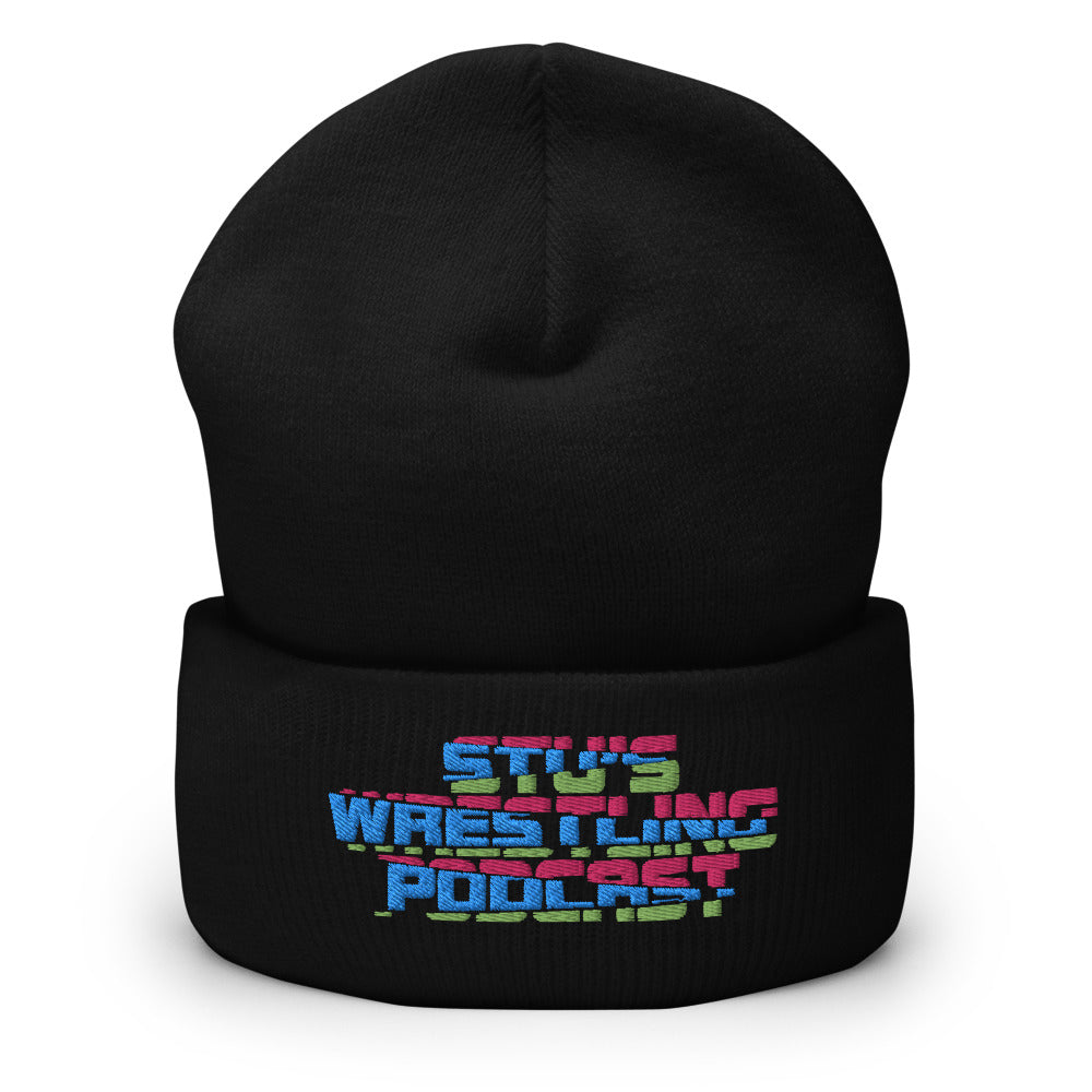 Stu's Wrestling Podcast Logo Cuffed Beanie