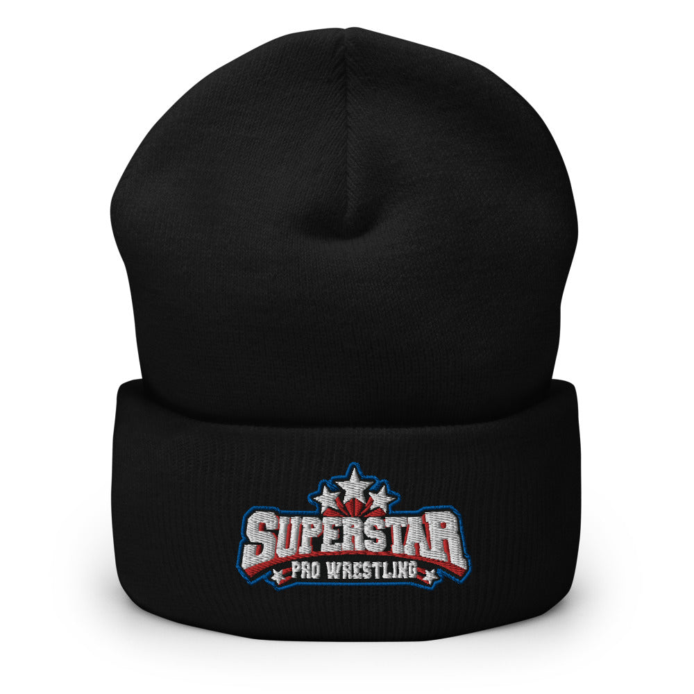 Superstar Pro Wrestling Logo Cuffed Beanie