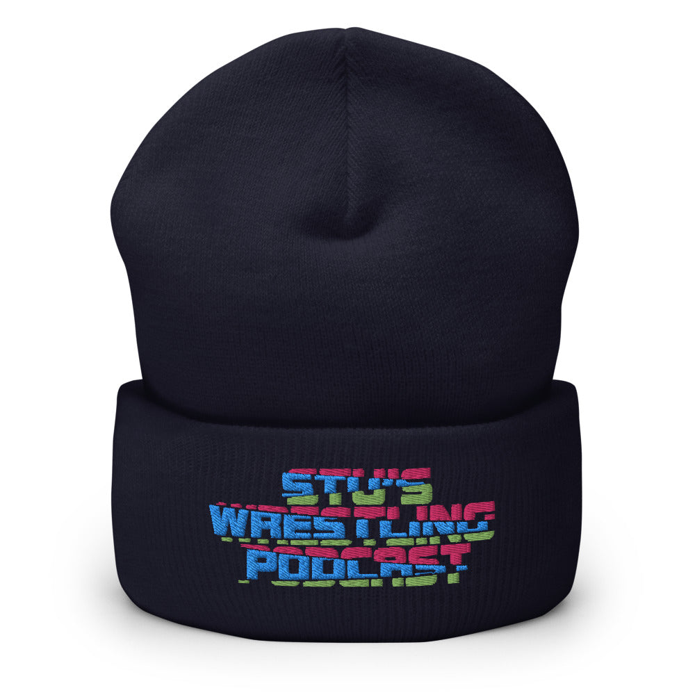 Stu's Wrestling Podcast Logo Cuffed Beanie