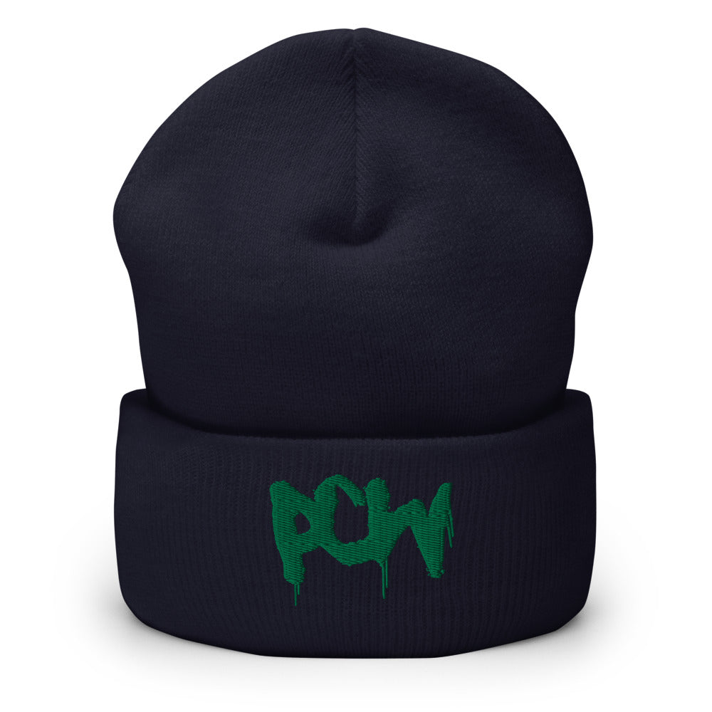 PCW UK Spray Paint Cuffed Beanie