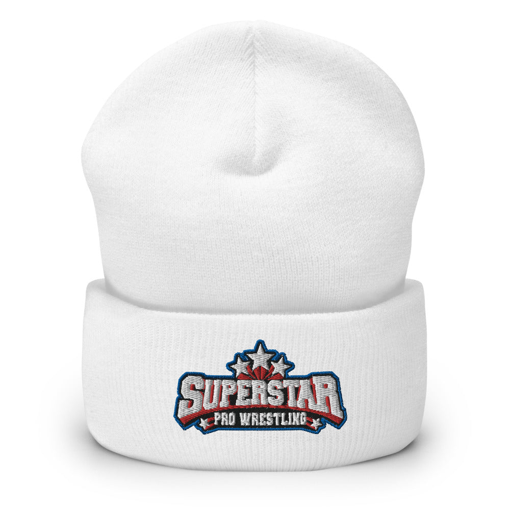 Superstar Pro Wrestling Logo Cuffed Beanie