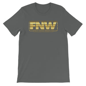 Fight! Nation Wrestling Gold Shade Logo Unisex Short Sleeve T-Shirt
