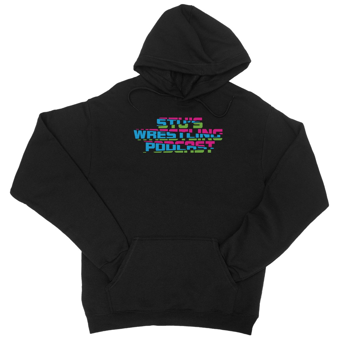 Stu's Wrestling Podcast Logo College Hoodie