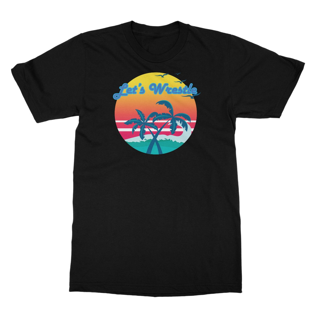 Let's Wrestle Tropical Heat Wave Softstyle T-Shirt